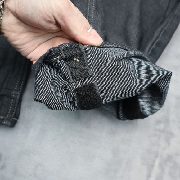 Apparel Collection Jeans Womens 16 Black Straight Mid Rise Button Denim Pants - Picture 7 of 16